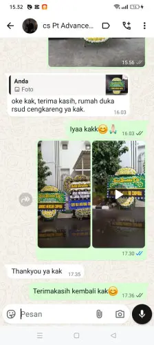 Testimonial Papan Bunga Pernikahan nangewer