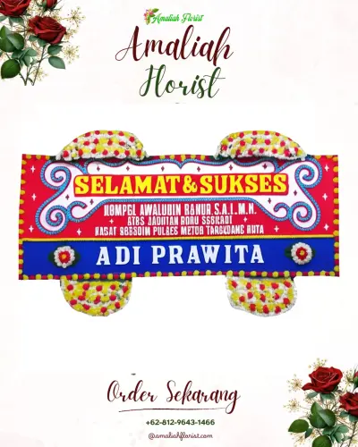 Karangan Bunga Ucapan Selamat nangewer